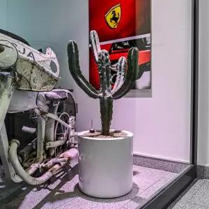 biała donica 40x40 cm okrągła niska