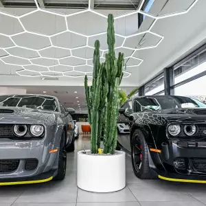 biała okrągła donic 60x40 cm