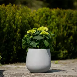 doniczka na balon szary beton 30 cm