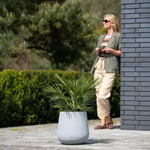 doniczka do salonu 40x40 cm szary beton