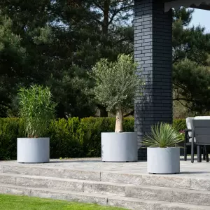 zestaw donic  ogrodowych szary beton