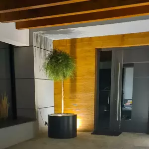 duża okrągła donica tarasowe 80x60 cm