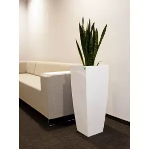 Donica D106D w kolorze biały połysk