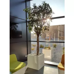 Donica D92D w kolorze biały połysk