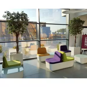 Donica D92D w kolorze biały połysk