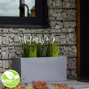 Donica na taras Lungo w kolorze szarym