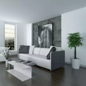 Niska okrągła biała donica do domu