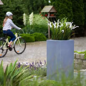 Donice prostokątne mrozoodporne, szare