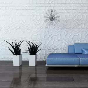 Białe małe doniczki do nowoczesnego mieszkania