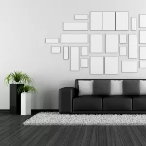 kwadratowe wysokie, czarne donice