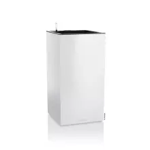 Donica Lechuza CANTO Premium Kolumna 40 LED biały połysk