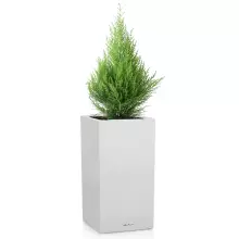 Donica Lechuza CANTO Stone Kolumna 30 biały kwarcowy