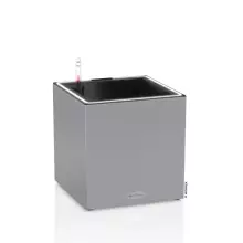 Donica Lechuza CANTO Stone Kostka 30 LED szary kamienny