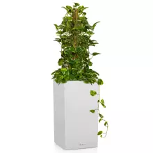 Donica Lechuza CANTO Stone Kolumna 40 biały kwarcowy