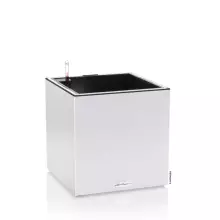 Donica Lechuza CANTO Stone LED Kostka 40 w kolorze szarym