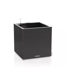 Donica Lechuza CANTO Stone LED Kostka 40 w kolorze czarnym