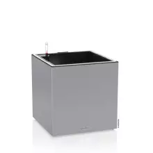 Donica Lechuza CANTO Stone LED Kostka 40 w kolorze szarym