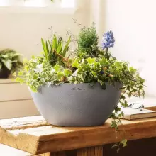 Donica Lechuza CUBETO Stone 30 szary kamień