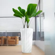 Donica Lechuza DIAMANTE 40/75 biały połysk