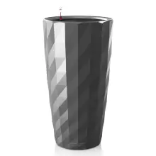 Donica Lechuza DIAMANTE 40 antracyt połysk