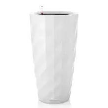 Donica Lechuza DIAMANTE 40 w kolorze biały połysk