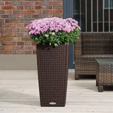 Doniczka Lechuza CUBICO Cottage 30/30/56 mokka