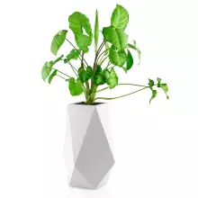 Donica z polietylenu VOLCANO 80 biały