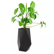 Donica z polietylenu VOLCANO 80 czarny