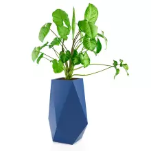 Donica z polietylenu VOLCANO 80 niebieski