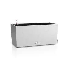 Doniczka Lechuza Balconera Stone 40 w kolorze biały kwarcowy