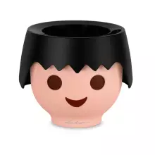 Doniczka dla dzieci Lechuza OJO w kolorze czarnym
