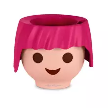 Doniczka dla dzieci Lechuza OJO w kolorze rubinowym