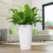 Donica Lechuza RONDO 32/56 biały połysk