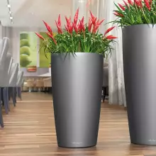 Donica Lechuza RONDO 32/56 srebrny metalik