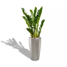 Donica Lechuza RONDO 40/75 srebrny metalik