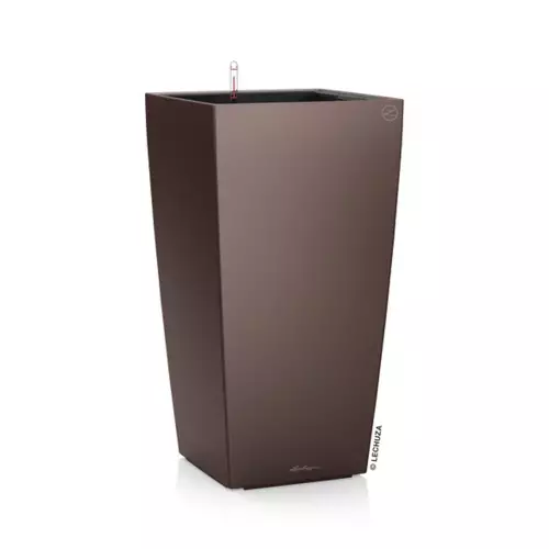 Donica Cubico Premium 40 w kolorze brąz espresso metalik