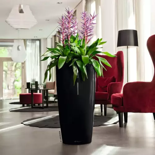 Donica Lechuza Rondo czarny połysk