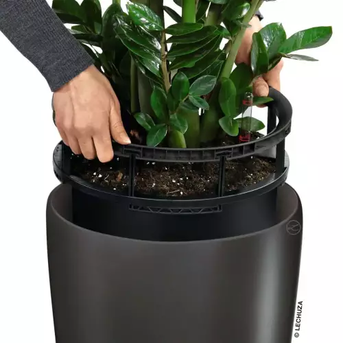 Wyjmowany wkład donicy RONDO antracyt