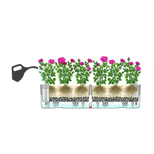 Schemat systemu nawadniania doniczki Balconera 80