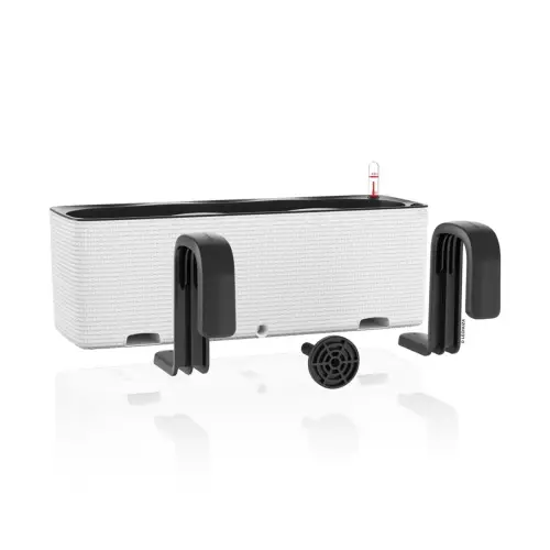 BALCONISSIMA Color 40 biały - uchwyt balkonowy - w zestawie