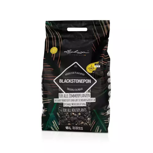 Specjalne podłoże z węglem drzewnym Lechuza BLACKSTONEPON 18 litrów