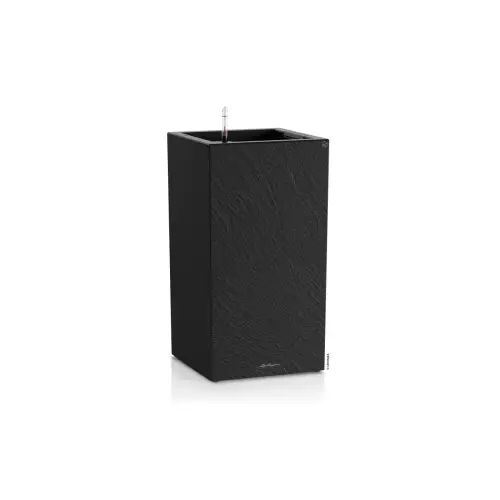 Donica Lechuza CANTO Slatestone Kolumna 30 w kolorze ciemny szary