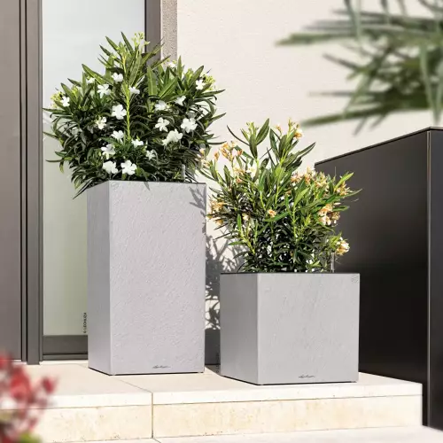 Donice Canto Slatestone Kostka i Kolumna w szarym kolorze