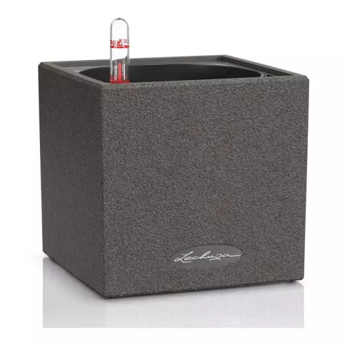 Donica Lechuza Canto Stone 14 w kolorze grafitowy czarny