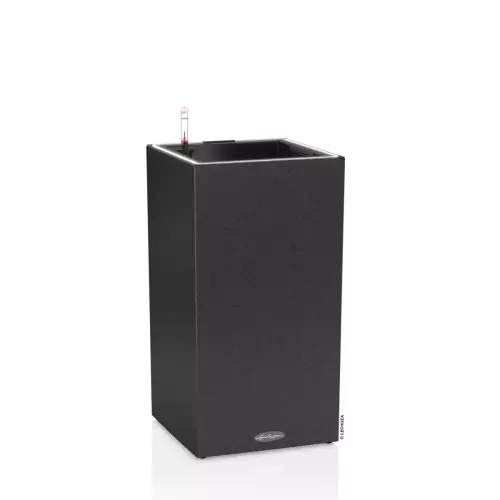 Donica Lechuza CANTO Stone Kolumna 30 LED grafitowy czarny