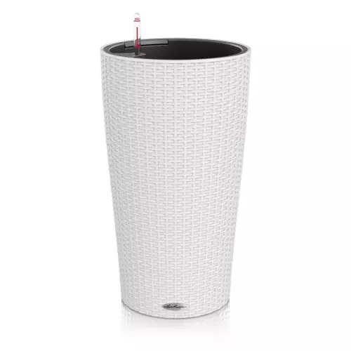 Donica Lechuza Cilindro Cottage 32 kolor biały