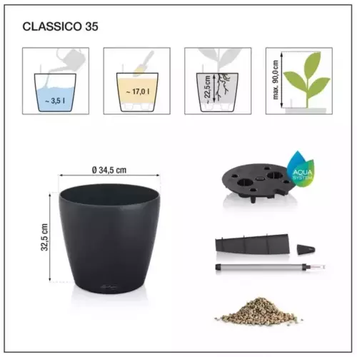 Wymiary doniczki Classico Color 35