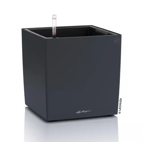 Donica Lechuza CUBE Color 30 w kolorze szaryDonica Lechuza CUBE Color 30 szary łupek łupek