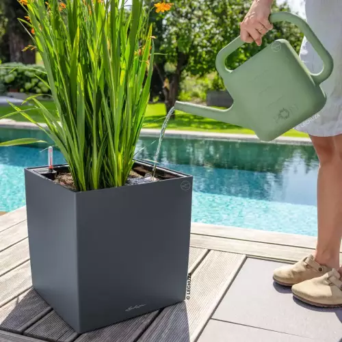 Donica Lechuza CUBE Color 40 szary łupek