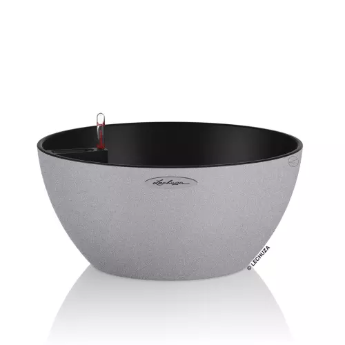 Donica Lechuza CUBETO Stone 30 szary kamień